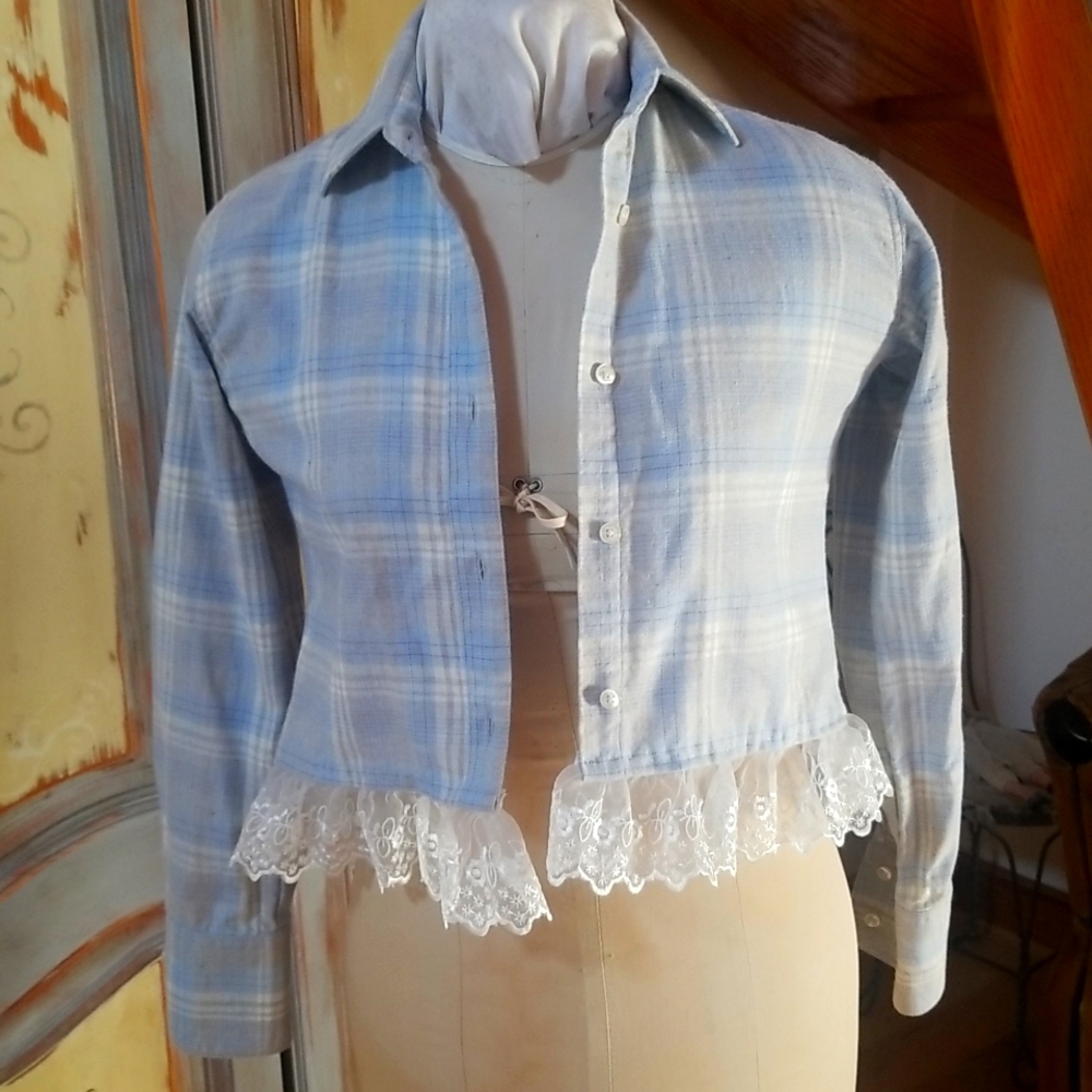 Altered flannel shirt